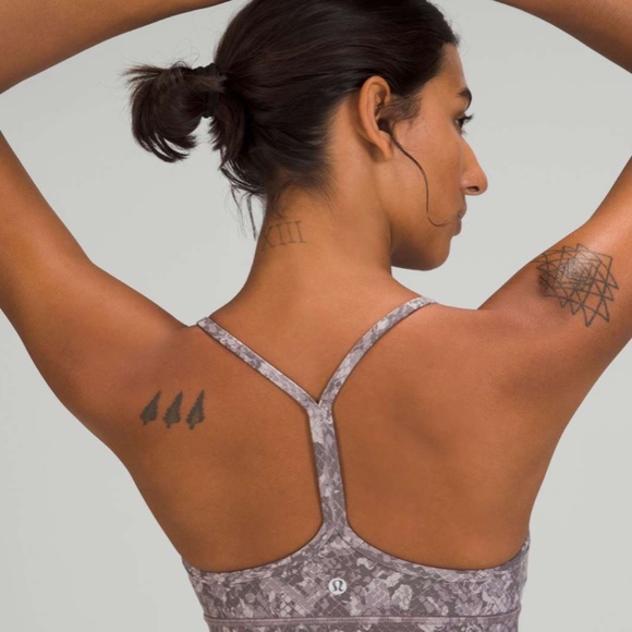 Lululemon Flow Y Nulu Bra in Hideaway Camo Lunar Rock Multi - Picture 3 of 8